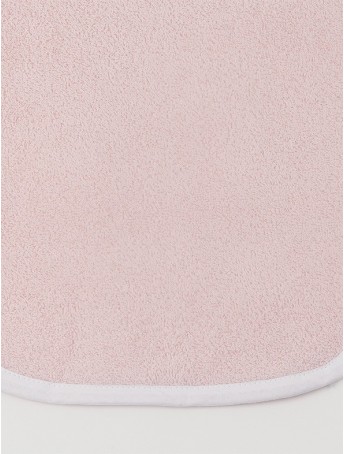 Asciugamano Baby personalizzato - Rosa profilo Bianco