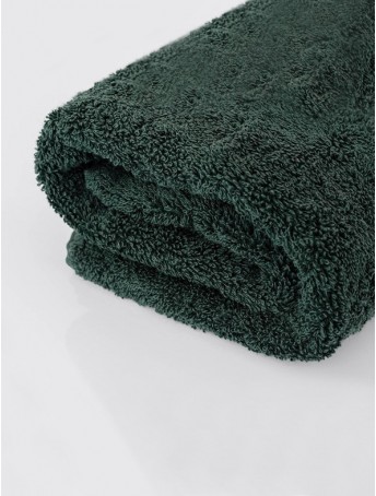 "Premium" Pair of Terry Towels - Earth-green