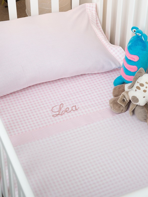 Customized "Pisolo" Cotton Baby Sheets Set