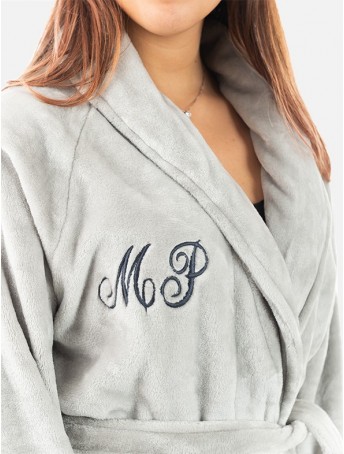 Customized Cashmere Effect Dressing Gown