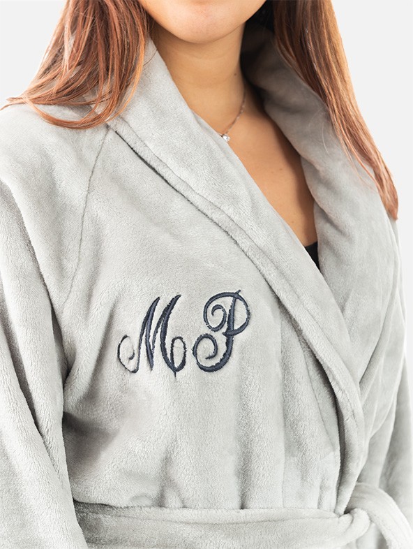 Customized Cashmere Effect Dressing Gown