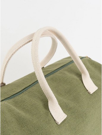 Customized Jute Travel Bag With Shoulder Strap